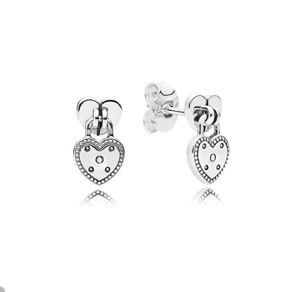 heart shaped padlock stud earring for pandora 925 sterling silver wedding party earrings set for women girlfriend gift luxury ear ring with, Golden;silver
heart shaped padlock stud earring for pandora 925 sterling silver wedding party earrings set for women girlfriend gift luxury ear ring with, Golden;silver