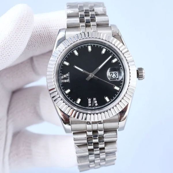 41mm black dial fashion mens business watches mechanical movement automatic watch stainless steel strap wristwatches orologi di lusso, Slivery;brown
41mm black dial fashion mens business watches mechanical movement automatic watch stainless steel strap wristwatches orologi di lusso, Slivery;brown