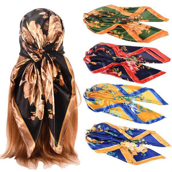 scarves 90cm square rose flower printed silk satin scarves women kerchief neck scarf shawl wrap muffler pareo bandanna hair accessories j230, Blue;gray
scarves 90cm square rose flower printed silk satin scarves women kerchief neck scarf shawl wrap muffler pareo bandanna hair accessories j230, Blue;gray