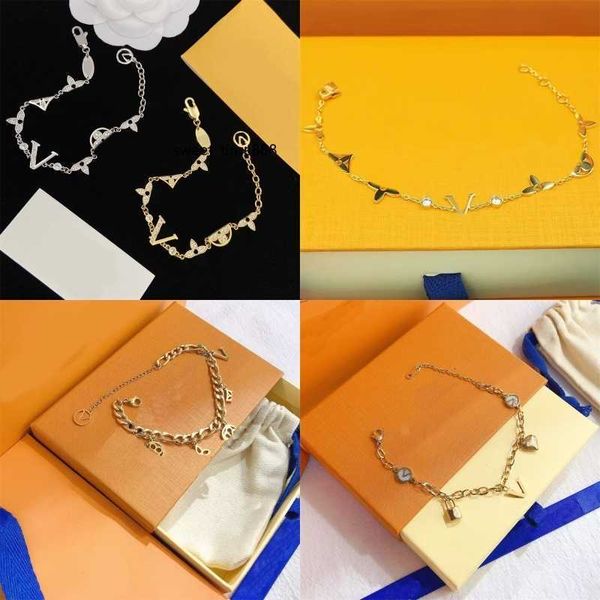 luxury letter charm bracelet lock pendant bracelets lovers valentines day jewelry diamond chains blossom flower stainless steel gold plated, Golden;silver
luxury letter charm bracelet lock pendant bracelets lovers valentines day jewelry diamond chains blossom flower stainless steel gold plated, Golden;silver