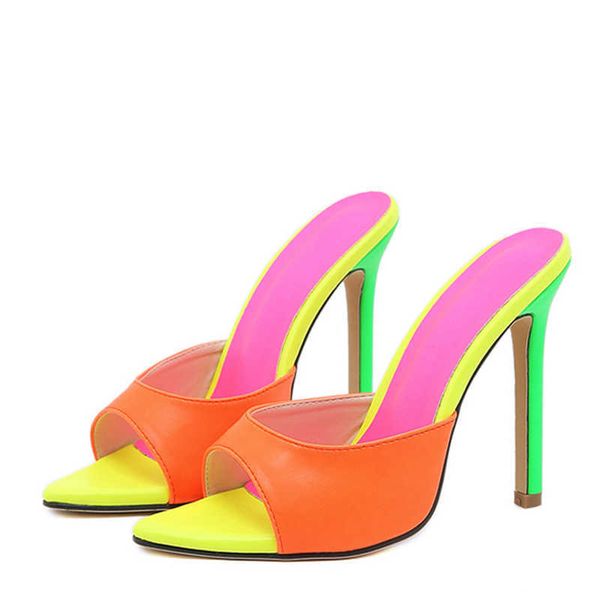 sandals liyke size 35-42 pointed toe mules high heels 11 5cm slippers summer fashion mixed color slip on sliders shoes women sandal 230423, Black
sandals liyke size 35-42 pointed toe mules high heels 11 5cm slippers summer fashion mixed color slip on sliders shoes women sandal 230423, Black
