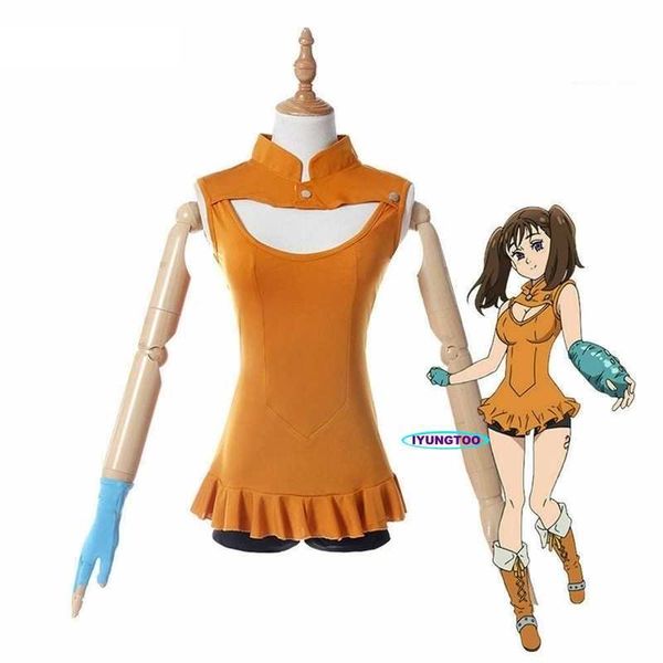 cosplay wigs anime the seven deadly sins imashime no fukkatsu diane serpent 's sin of envy gaun wanita celana pendek sarung tangan set, Black
cosplay wigs anime the seven deadly sins imashime no fukkatsu diane serpent 's sin of envy gaun wanita celana pendek sarung tangan set, Black