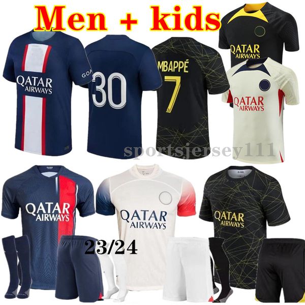 23 24 psgs mbappe soccer jerseys 2022 2023 2024 di maria wijnaldum sergio ramos hakimi fourth maillots de football kit verratti third men ki, Black;yellow
23 24 psgs mbappe soccer jerseys 2022 2023 2024 di maria wijnaldum sergio ramos hakimi fourth maillots de football kit verratti third men ki, Black;yellow