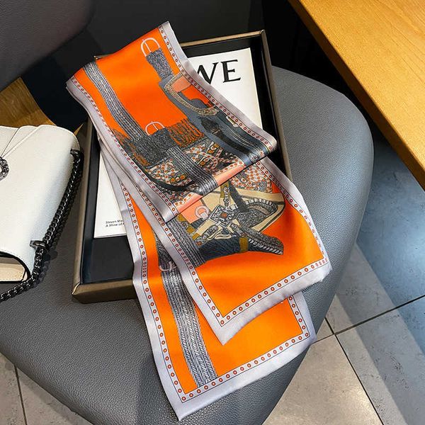 scarves 2022 luxury brand small silk scarf women bag skinny scarves narrow long decorate belt head band fashion hairband designer j230428, Blue;gray
scarves 2022 luxury brand small silk scarf women bag skinny scarves narrow long decorate belt head band fashion hairband designer j230428, Blue;gray
