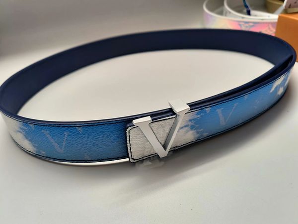 new fashion blue sky and white cloud versatile sparkling youth sliding buckle belt letter men s and women s designer belt ceinture belt with, Black;brown
new fashion blue sky and white cloud versatile sparkling youth sliding buckle belt letter men s and women s designer belt ceinture belt with, Black;brown