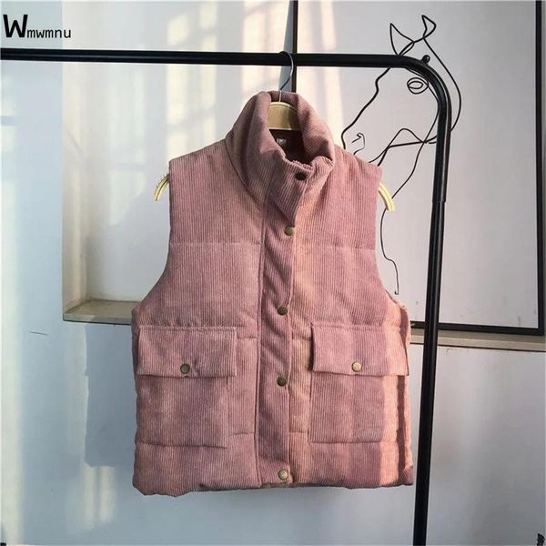 leather sleeveless outwear korean jacket allmatch gilets slim waistcoat fashion casaco fall winter corduroy casual short women vest, Black
leather sleeveless outwear korean jacket allmatch gilets slim waistcoat fashion casaco fall winter corduroy casual short women vest, Black