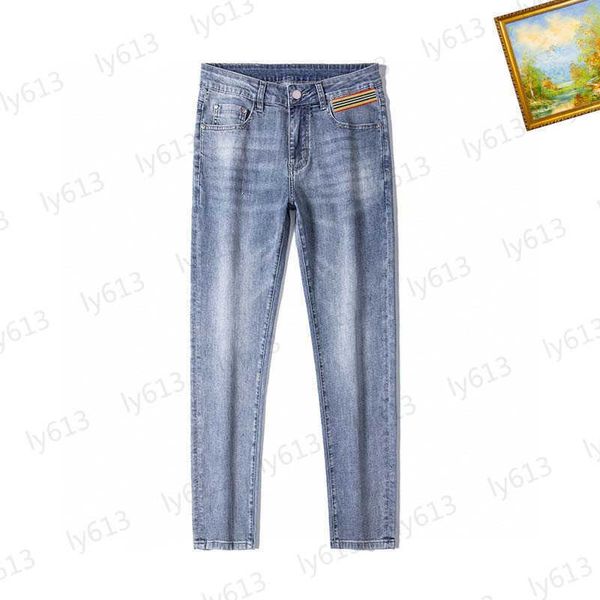 mens denim jeans designer spring summer slim fit fashion versatile trendy classic solid color small leg pants comfortable cotton elastic fab, Blue
mens denim jeans designer spring summer slim fit fashion versatile trendy classic solid color small leg pants comfortable cotton elastic fab, Blue