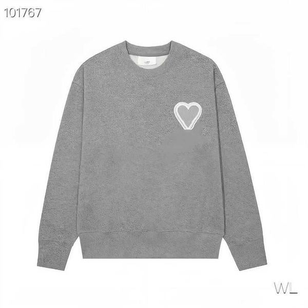 hoodie male and female designers amis paris hooded highs quality sweater embroidered red love 2023ss spring round neck jumper couple sweatsh, Black 
hoodie male and female designers amis paris hooded highs quality sweater embroidered red love 2023ss spring round neck jumper couple sweatsh, Black
