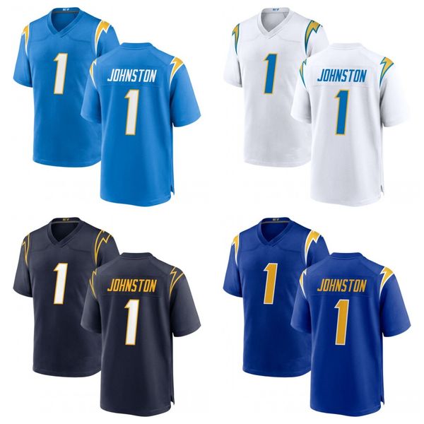 #1 quentin johnston football jerseys blue navy white men women youth, Black;red
#1 quentin johnston football jerseys blue navy white men women youth, Black;red