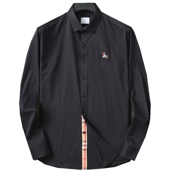 men's business shirt 2023 new letter design high elastic pure cotton luxury men's cardigan solid color shirt summer fashion casual, White;black
men's business shirt 2023 new letter design high elastic pure cotton luxury men's cardigan solid color shirt summer fashion casual, White;black