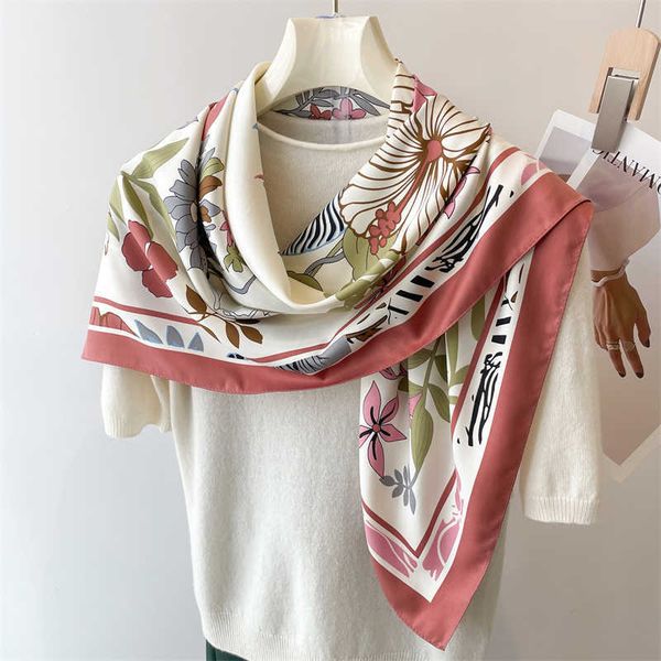 scarves fashion floral print twill silk square scarf for women design headband bandana lady shawl wraps 90x90cm hijab headscarf foulard j230, Blue;gray
scarves fashion floral print twill silk square scarf for women design headband bandana lady shawl wraps 90x90cm hijab headscarf foulard j230, Blue;gray