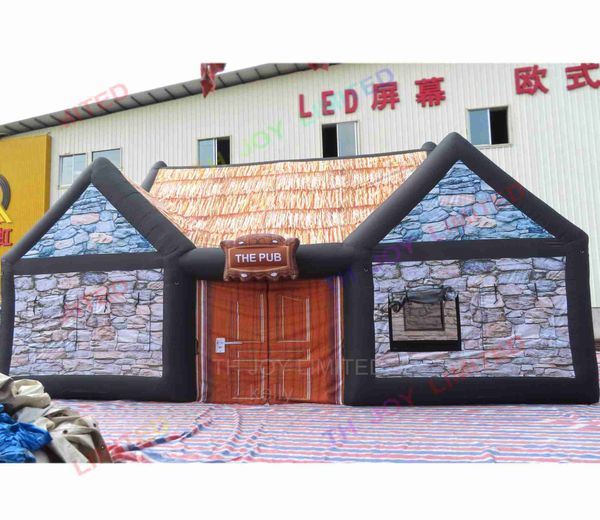 8x5m outdoor activities 10x5x5m inflatable irish pub tent for sale event lawn cabin beer bar tent, Black;white
8x5m outdoor activities 10x5x5m inflatable irish pub tent for sale event lawn cabin beer bar tent, Black;white