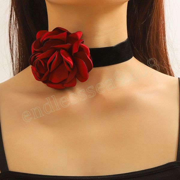vintag big red black flower choker necklace for women girls 2023 elegant rope chain chunky necklace gift y2k jewelry, Golden;silver
vintag big red black flower choker necklace for women girls 2023 elegant rope chain chunky necklace gift y2k jewelry, Golden;silver
