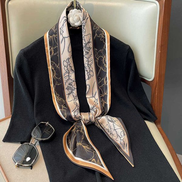 scarves elegant floral silk scarf for women hairbands foulard neck kerchief fashion hair scarves bow satin long ribbon ponytail tie j230428, Blue;gray
scarves elegant floral silk scarf for women hairbands foulard neck kerchief fashion hair scarves bow satin long ribbon ponytail tie j230428, Blue;gray