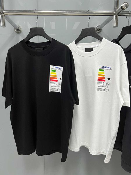 men and women t-shirt summer new designer high-quality refrigerator stickers logo print short-sleeved couples with the same paragraph loose, White;black
men and women t-shirt summer new designer high-quality refrigerator stickers logo print short-sleeved couples with the same paragraph loose, White;black