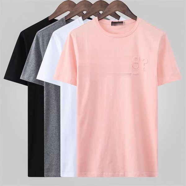 2023 new designer summer short sleeve t-shirt solid 3d printed men's o-neck casual loose tees top, White;black
2023 new designer summer short sleeve t-shirt solid 3d printed men's o-neck casual loose tees top, White;black