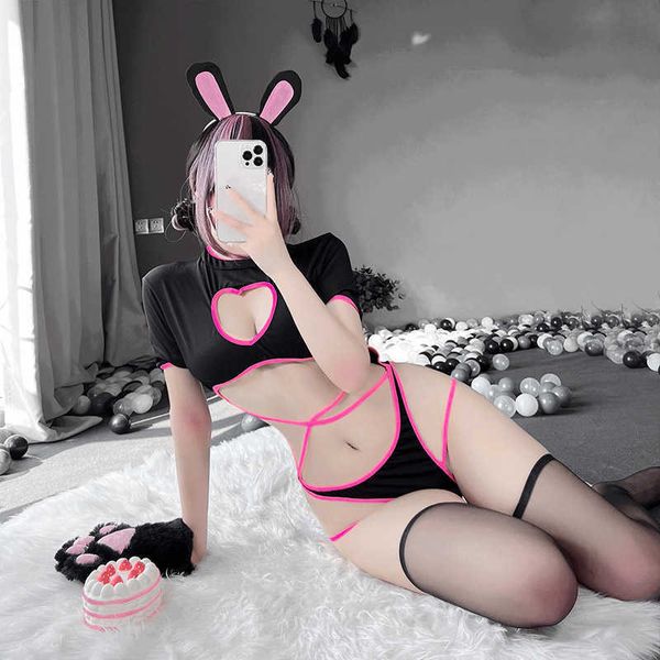 set bunny cosplay costumes women bodysuit heart shaped hollow out black pink tempatation lingerie skinny body suit 230426, Red;black
set bunny cosplay costumes women bodysuit heart shaped hollow out black pink tempatation lingerie skinny body suit 230426, Red;black
