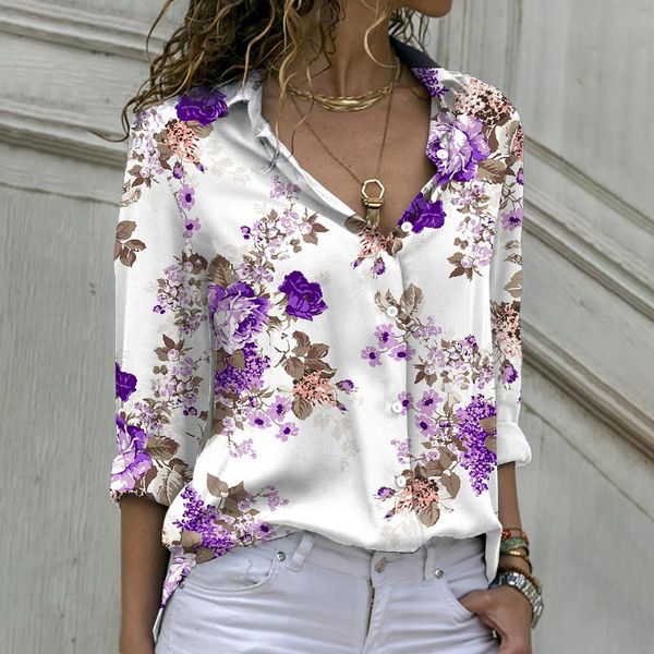 2023 vintage chiffon blouses office women printed floral shirts mujer loose ladies long sleeve elegant clothes women, White
2023 vintage chiffon blouses office women printed floral shirts mujer loose ladies long sleeve elegant clothes women, White