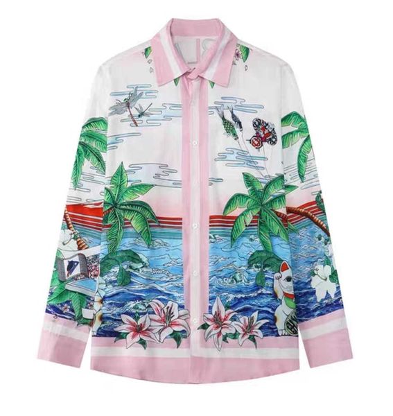 23ss new casablanca designer shirt men and women original product table tennis club lucky cat stadium long sleeve silk casual shirts, White;black
23ss new casablanca designer shirt men and women original product table tennis club lucky cat stadium long sleeve silk casual shirts, White;black