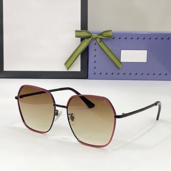 2023 women men fashion sunglasses black metal thin feet frame light brown gradient color polygon glasses available with box, White;black
2023 women men fashion sunglasses black metal thin feet frame light brown gradient color polygon glasses available with box, White;black