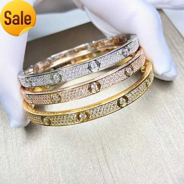 2022 luxury fine brand pure 925 sterling silver jewelry for women easy lock bangle rose yellow gold full diamond love bangle wedding engagem, Black
2022 luxury fine brand pure 925 sterling silver jewelry for women easy lock bangle rose yellow gold full diamond love bangle wedding engagem, Black