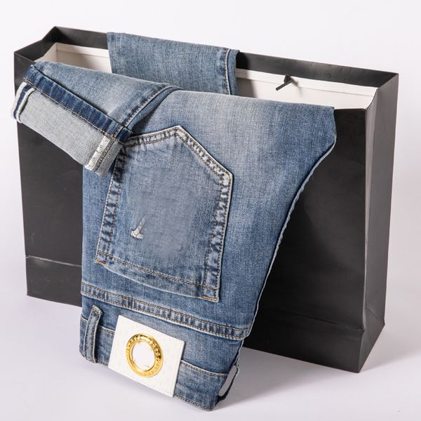 luxury men's pants lovi brand light blue mens spring thin slim fit small straight embroidery elastic casual long pants, Black
luxury men's pants lovi brand light blue mens spring thin slim fit small straight embroidery elastic casual long pants, Black