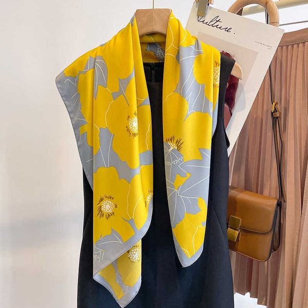 scarves silk square scarf women elegant floral print soft satin kerchief beach wraps shawls lady foulard office head hijab headband j230428, Blue;gray
scarves silk square scarf women elegant floral print soft satin kerchief beach wraps shawls lady foulard office head hijab headband j230428, Blue;gray