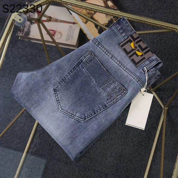 designer men's jeans washed embroidery simple ringle jeans european and american style elastic wear-resistant fabric youth casual pants, Blue
designer men's jeans washed embroidery simple ringle jeans european and american style elastic wear-resistant fabric youth casual pants, Blue