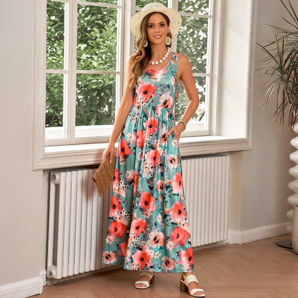 flower shiying plant print one step dress women's loose sleeveless dress long, Black;gray
flower shiying plant print one step dress women's loose sleeveless dress long, Black;gray