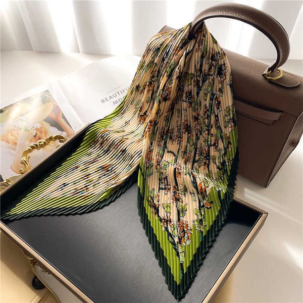 scarves luxury floral print crinkle satin silk scarf for women design hair ribbon headscarf lady kerchief bandana accessories headware j2304, Blue;gray
scarves luxury floral print crinkle satin silk scarf for women design hair ribbon headscarf lady kerchief bandana accessories headware j2304, Blue;gray
