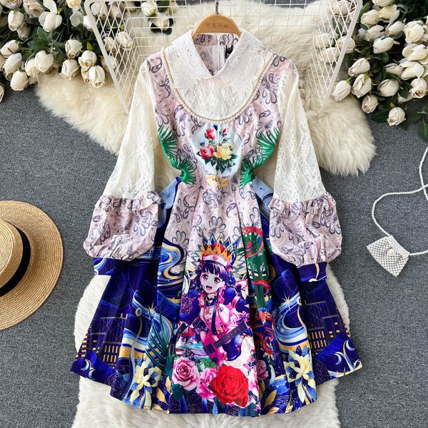 casual dresses 2023 fashion runway women lace splicing embroidery mini dresses female elegant peter pan collar lantern sleeve a-line party v, Black;gray
casual dresses 2023 fashion runway women lace splicing embroidery mini dresses female elegant peter pan collar lantern sleeve a-line party v, Black;gray