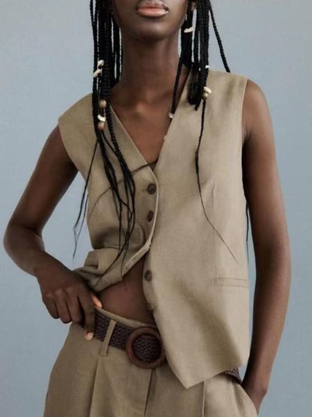 leather kumsvag 2022 summer women linen vests coats casual solid vneck single breasted female elegant sweet waistcoats clothing, Black
leather kumsvag 2022 summer women linen vests coats casual solid vneck single breasted female elegant sweet waistcoats clothing, Black