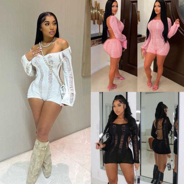 2023 casual women jumpsuits new one-shoulder bodysuits hollow hole open back knitted wrapped hip slim rompers, Black;white
2023 casual women jumpsuits new one-shoulder bodysuits hollow hole open back knitted wrapped hip slim rompers, Black;white