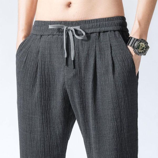 pants summer ninth pants ultrathin ice silk trend loose cotton and linen casual pants straight pants men's harem pants thin summer, Black
pants summer ninth pants ultrathin ice silk trend loose cotton and linen casual pants straight pants men's harem pants thin summer, Black