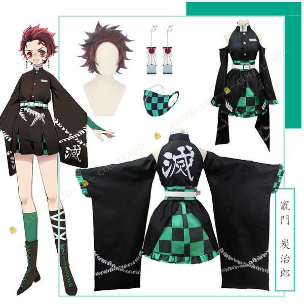 cosplay wigs new tanjiro kamadou female dress anime demon slayer kimetsu no yaiba sumiko cosplay costume women girls black dress queen outfi
cosplay wigs new tanjiro kamadou female dress anime demon slayer kimetsu no yaiba sumiko cosplay costume women girls black dress queen outfi