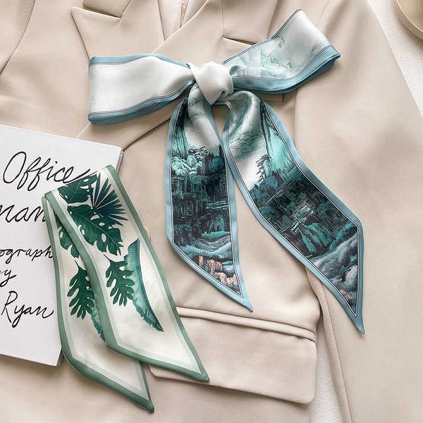 scarves designer silk skinny scarf for hair women neck kerchief foulard female bag handle ribbon ties luxury brand hat scarves 2023 j230428, Blue;gray
scarves designer silk skinny scarf for hair women neck kerchief foulard female bag handle ribbon ties luxury brand hat scarves 2023 j230428, Blue;gray