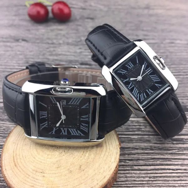 Top quality men and women watches quartz movement watch rose gold silver case leather strap women dress watch lover designer wristwatch luxury designer watch lb
Top quality men and women watches quartz movement watch rose gold silver case leather strap women dress watch lover designer wristwatch luxury designer watch lb
