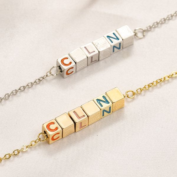 fashion channel 18k gold plated bracelet women love letter bracelets wedding party luxury jewelry 925 silver 2023 chain bracelet new style f, Black
fashion channel 18k gold plated bracelet women love letter bracelets wedding party luxury jewelry 925 silver 2023 chain bracelet new style f, Black