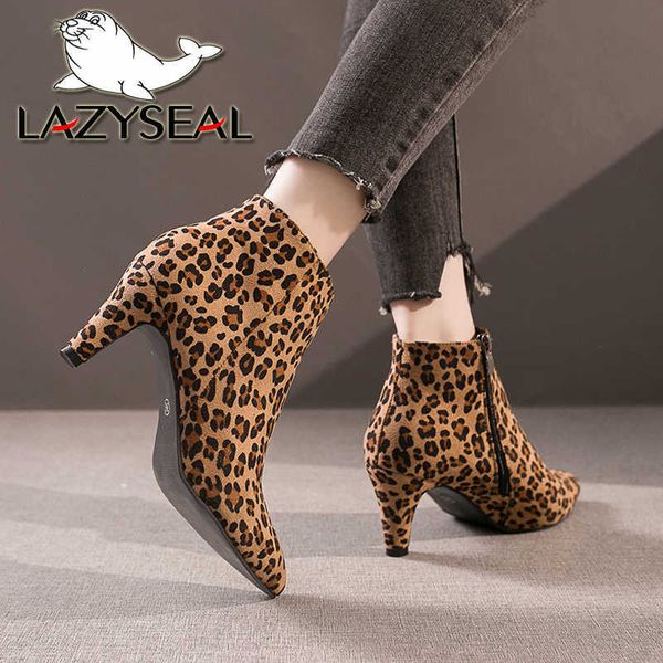 sandals lazyseal 2020 new luxury leopard women boots leather winter casual shoes hoof heels zip pointed toe ankle boots big size 43 j230428, Black
sandals lazyseal 2020 new luxury leopard women boots leather winter casual shoes hoof heels zip pointed toe ankle boots big size 43 j230428, Black