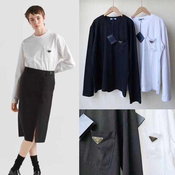 Women's Hoodies Sweatshirts Autumn Metal Triangle Comfortable and Casual Super Versatile Round Neck Pocket Long sleeved T-shirt with Bottom for Top AD8Z, 9983 # white
Women's Hoodies Sweatshirts Autumn Metal Triangle Comfortable and Casual Super Versatile Round Neck Pocket Long sleeved T-shirt with Bottom for Top AD8Z, 9983 # white