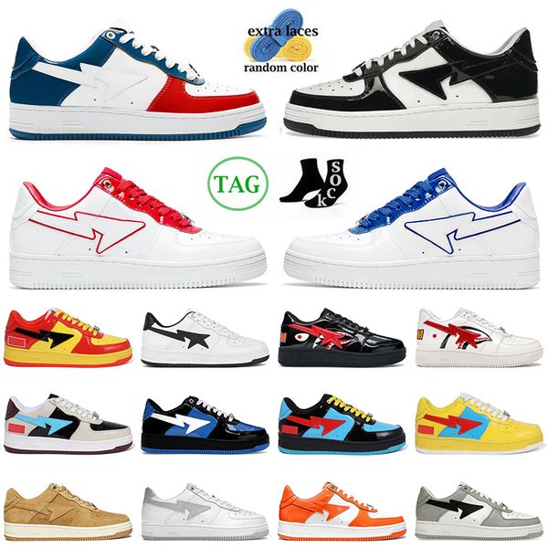 bapestar designer sk8 sta running shoes bapestas men women sneakers black white france patent leather white blue red jjjjound navy grey bape
bapestar designer sk8 sta running shoes bapestas men women sneakers black white france patent leather white blue red jjjjound navy grey bape