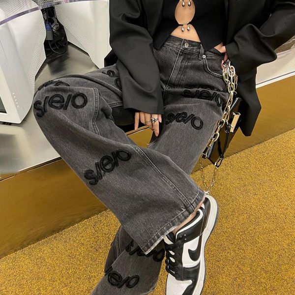 dresses letter embroidery high waisted jeans woman high street vintage baggy jeans women clothing casual wide leg women jeans pants, White;black
dresses letter embroidery high waisted jeans woman high street vintage baggy jeans women clothing casual wide leg women jeans pants, White;black