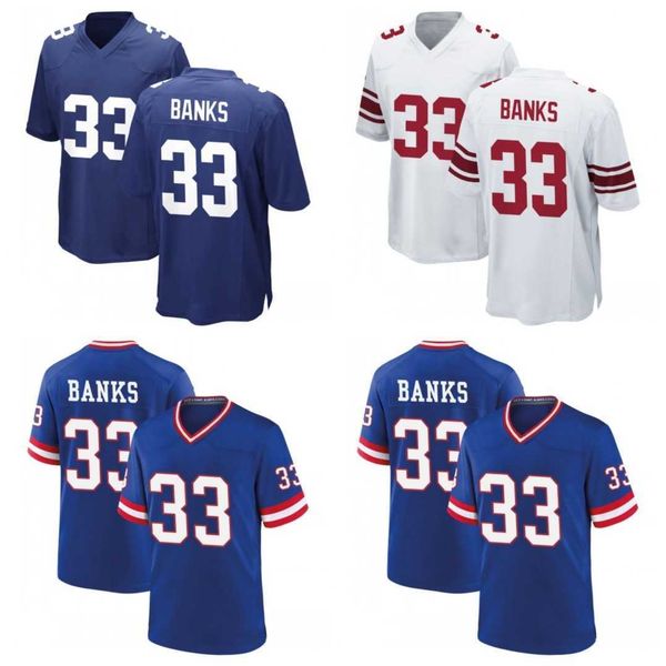 #33 deonte banks new football yorks jerseys giantes blue white men women youth, Black;red
#33 deonte banks new football yorks jerseys giantes blue white men women youth, Black;red