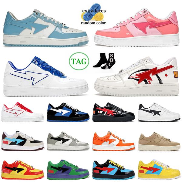 new fashion bapestas running shoes baped sk8 sta men women sneakers blue pink patent leather white shark black red beige orange trainers out
new fashion bapestas running shoes baped sk8 sta men women sneakers blue pink patent leather white shark black red beige orange trainers out