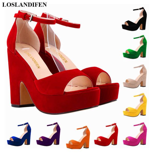 sandals 2022 women chunky high heels gladiator sandals summer open toe solid flock ladies casual shoes woman buckle strap pumps platform j23, Black
sandals 2022 women chunky high heels gladiator sandals summer open toe solid flock ladies casual shoes woman buckle strap pumps platform j23, Black