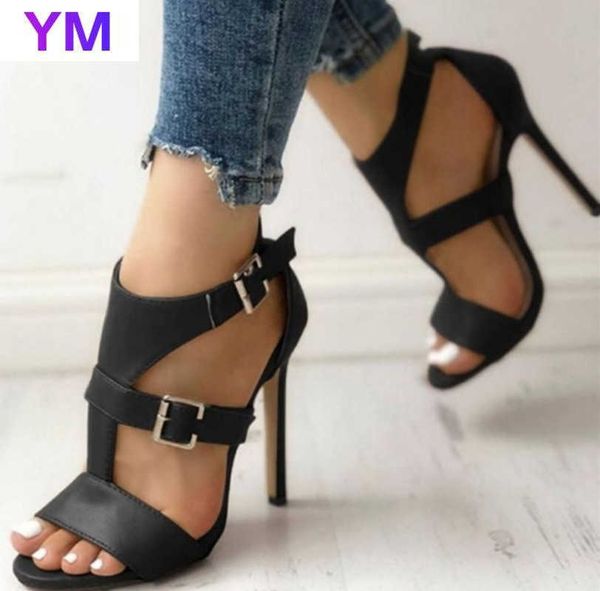 sandals 2021 gladiator fine women sandals summer high heels leather peep toes ankle buckle strap woman party shoes black sandalia mujer j230
sandals 2021 gladiator fine women sandals summer high heels leather peep toes ankle buckle strap woman party shoes black sandalia mujer j230