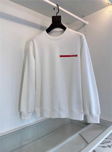 Hoodies Men's Sweatshirts PRA round neck triangle logo hoodie for men and women's P family autumn winter top long sleeved rubber strip jacket Q11Q, White
Hoodies Men's Sweatshirts PRA round neck triangle logo hoodie for men and women's P family autumn winter top long sleeved rubber strip jacket Q11Q, White