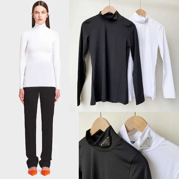 Hoodies Women's Sweatshirts Metal Triangle Comfortable and Versatile Elastic Fit Long sleeved T-shirt with High Neck Bottom T Top T0UQ, 9982 # white
Hoodies Women's Sweatshirts Metal Triangle Comfortable and Versatile Elastic Fit Long sleeved T-shirt with High Neck Bottom T Top T0UQ, 9982 # white