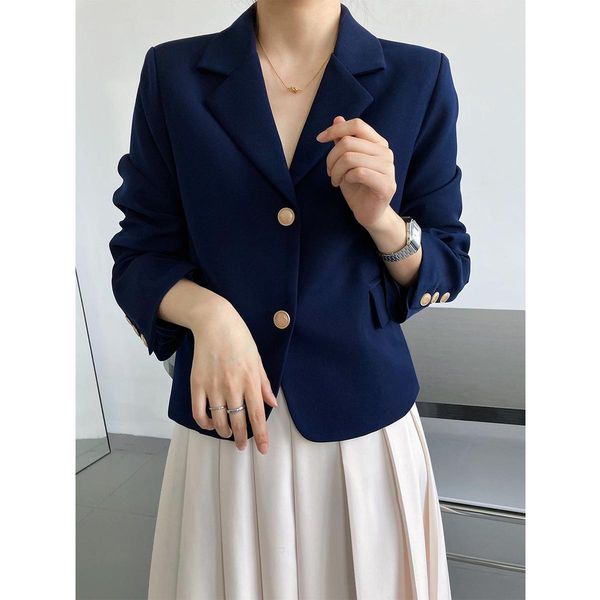 pants solid gold button detailed lapel button up crop blazer blue / khaki spring women short jacket, White
pants solid gold button detailed lapel button up crop blazer blue / khaki spring women short jacket, White