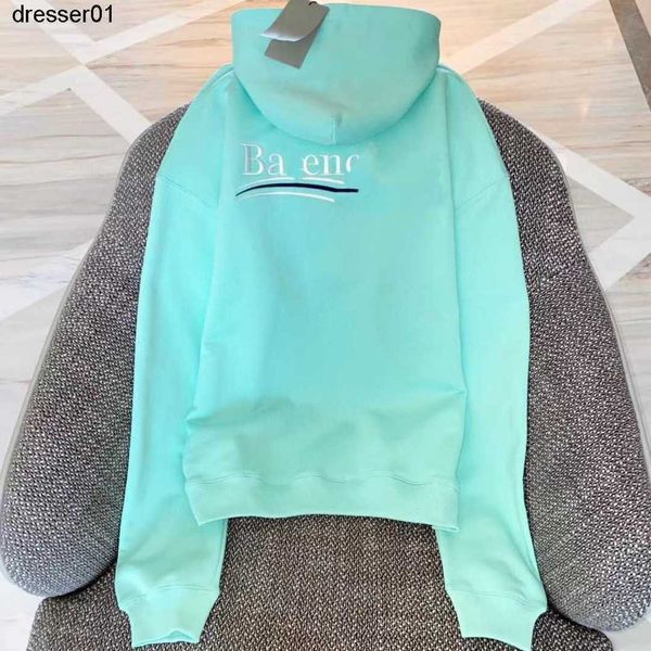 balencigas sweatshirts autumn new mint green front and back coke letter embroidery classic hooded sweater couple's style age reduction, Black
balencigas sweatshirts autumn new mint green front and back coke letter embroidery classic hooded sweater couple's style age reduction, Black